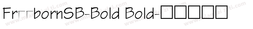 FreebornSB-Bold Bold字体转换